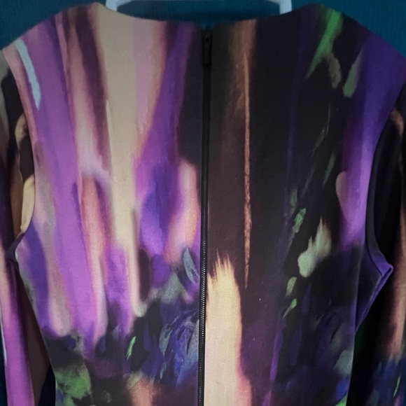 Trina Turk Abstract Multi Color Dress Knee Length Tunic Style size 6 - Picture 6 of 9